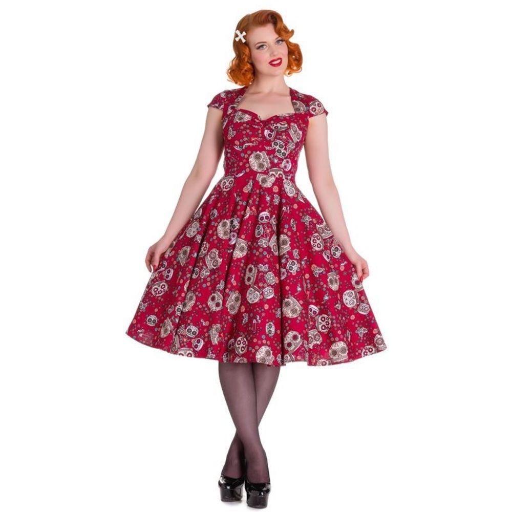 NWT! Sasha Sugar Skull Dress from Hell Bunny